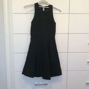 Formal black dress with cut outs in the back